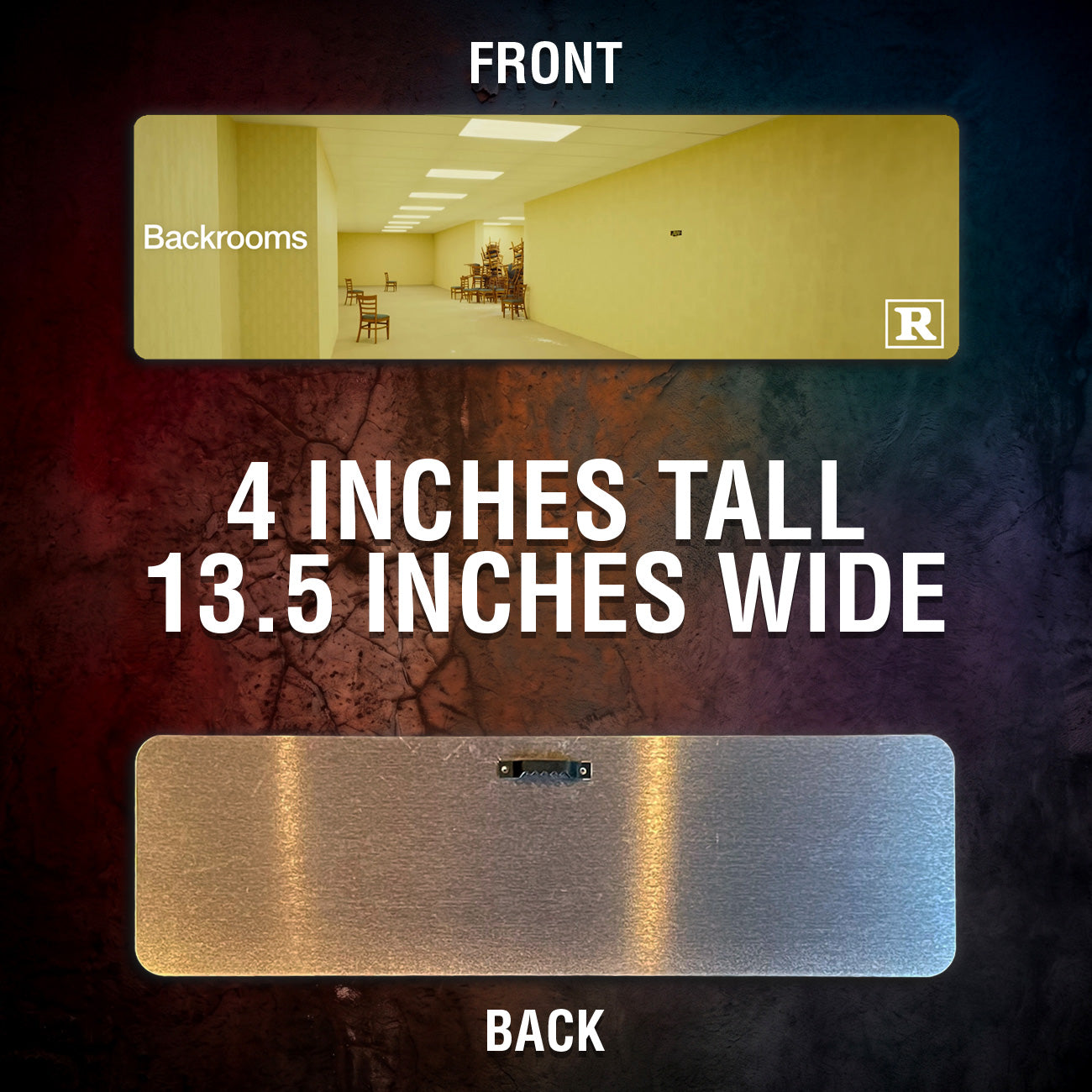 Backrooms Aluminum Street Sign