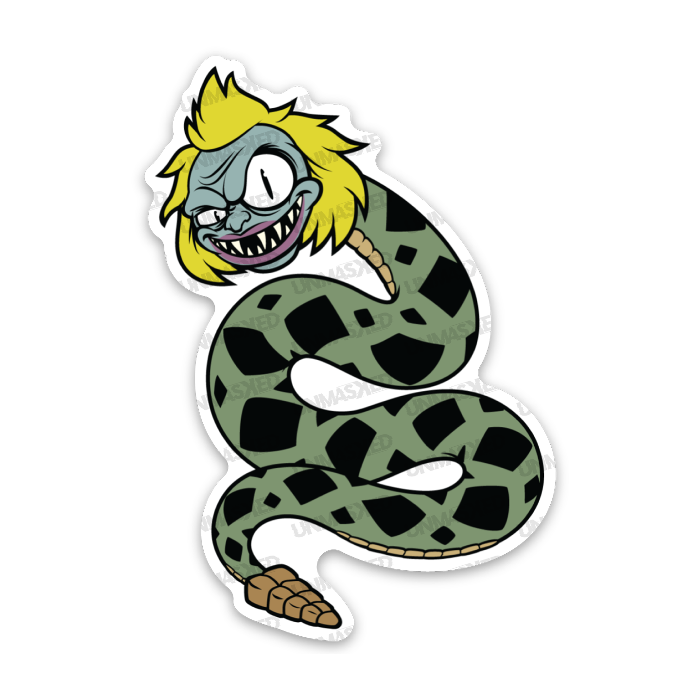 Beetlejuice Snake Sticker