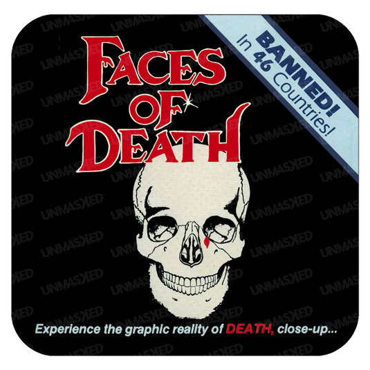 Faces of Death Drink Coaster