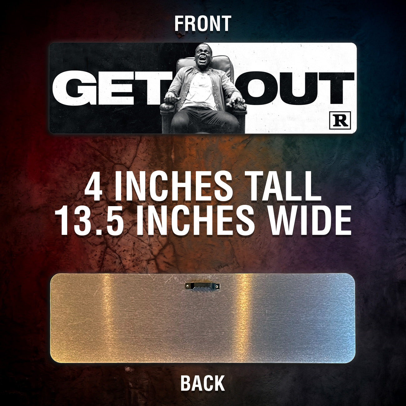 Get Out Aluminum Street Sign