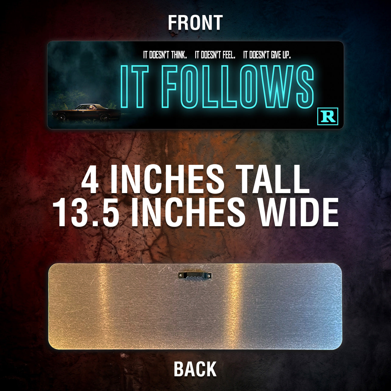 It Follows Aluminum Street Sign