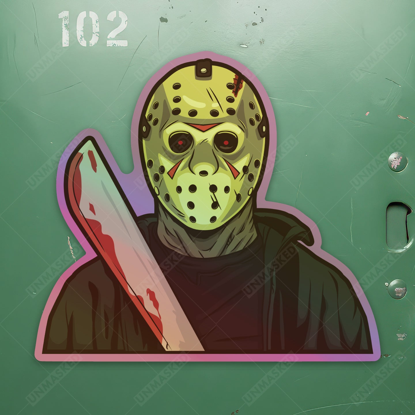 Holographic Jason Voorhees Sticker