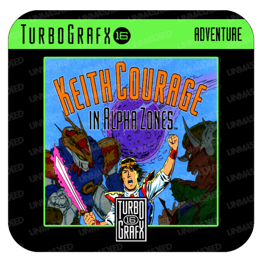 Keith Courage TurboGrafx-16 Drink Coaster