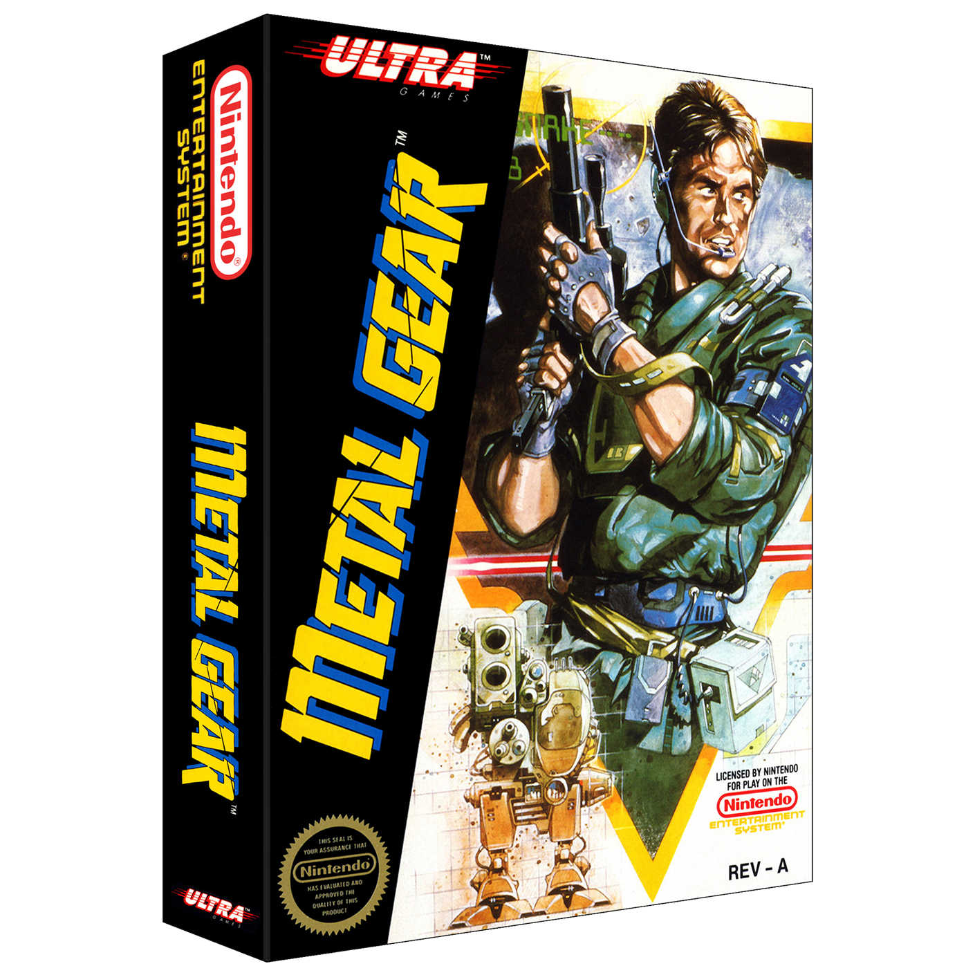 nes metal gear solid Metal Gear Supersized NES Wall Art – UNMASKED