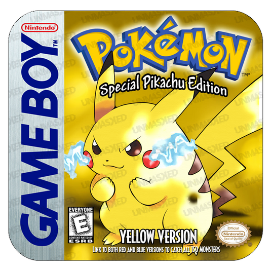 Pokemon Yellow Game Boy Drink Coaster