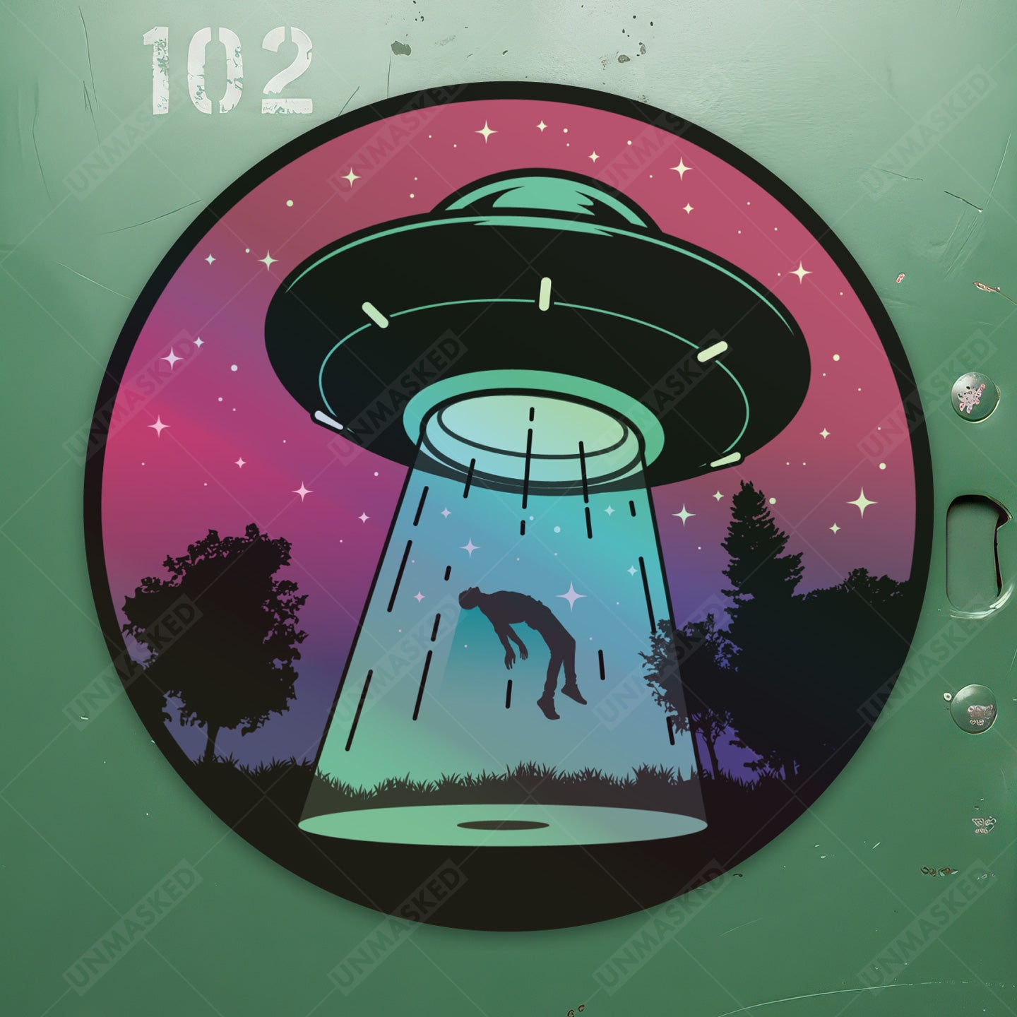 Holograhic Abduction Sticker