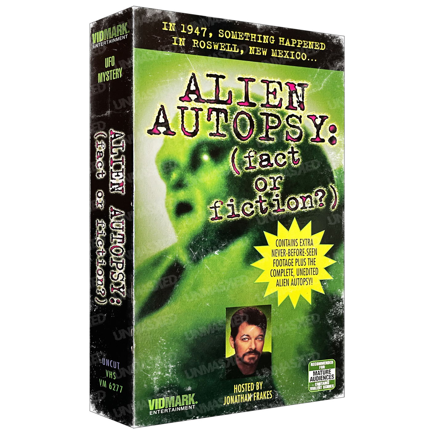 Alien Autopsy Oversized VHS Plaque