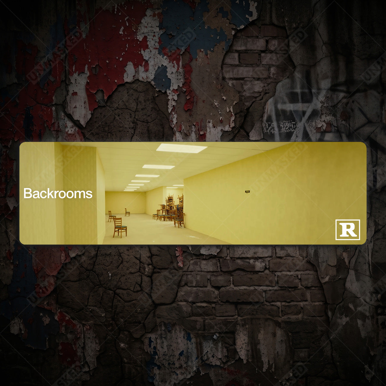 Backrooms Aluminum Street Sign