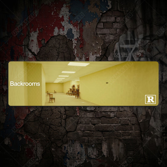 Backrooms Aluminum Street Sign