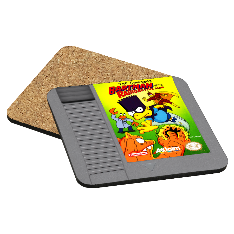 Bartman Meets Radioactive Man NES Drink Coaster