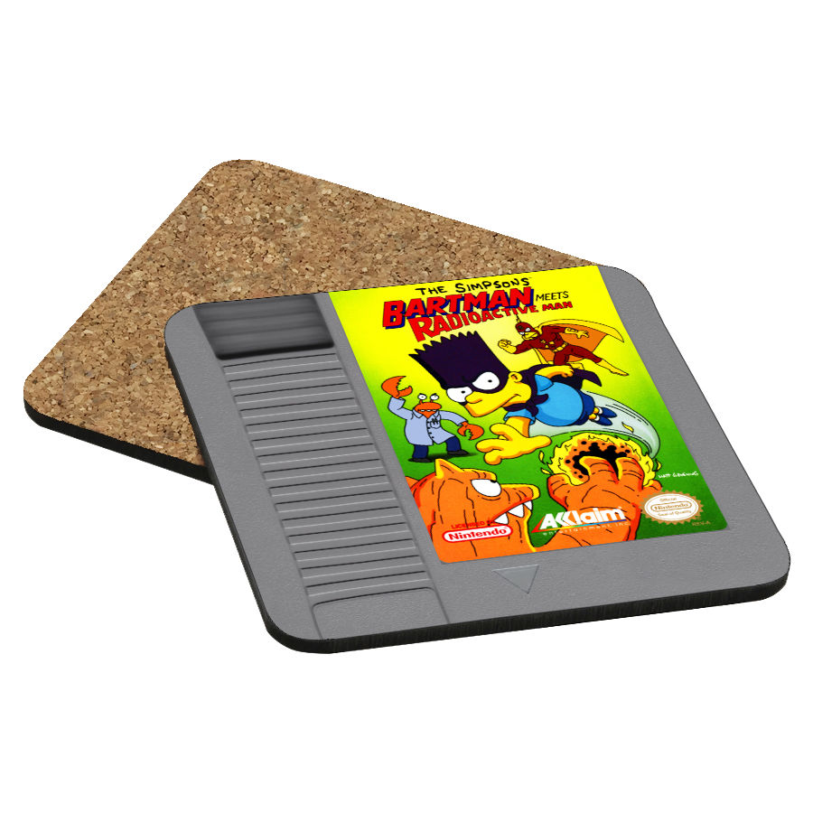 Bartman Meets Radioactive Man NES Drink Coaster