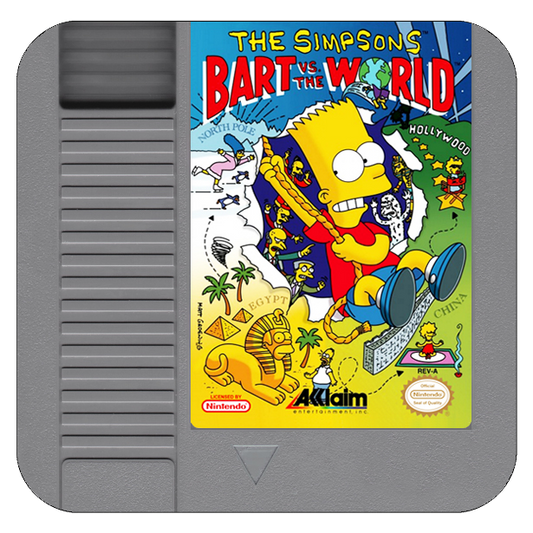 The Simpsons: Bart vs. the World NES Drink Coaster