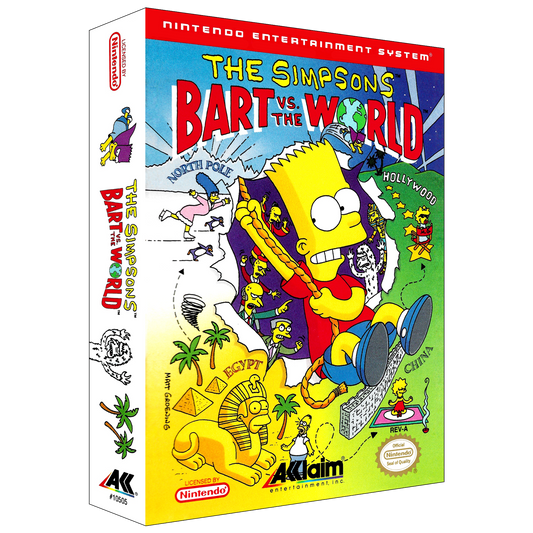 The Simpsons: Bart vs. the World Oversized NES Plaque