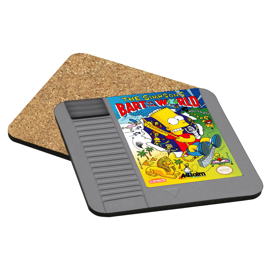The Simpsons: Bart vs. the World NES Drink Coaster