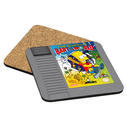The Simpsons: Bart vs. the World NES Drink Coaster