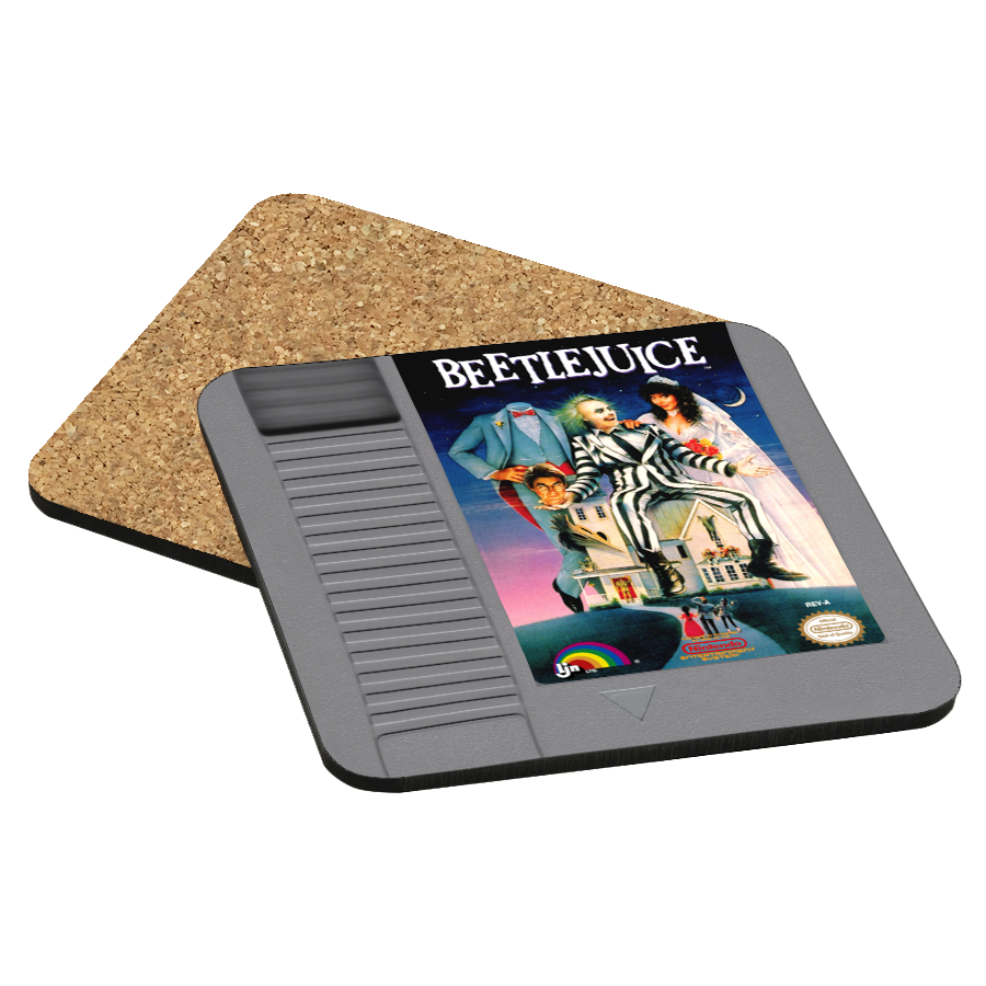 Beetlejuice NES Drink Coaster