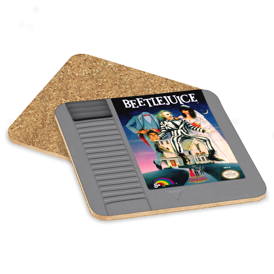 Beetlejuice NES Drink Coaster
