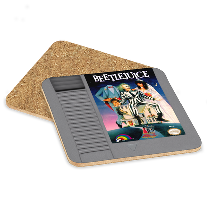 Beetlejuice NES Drink Coaster