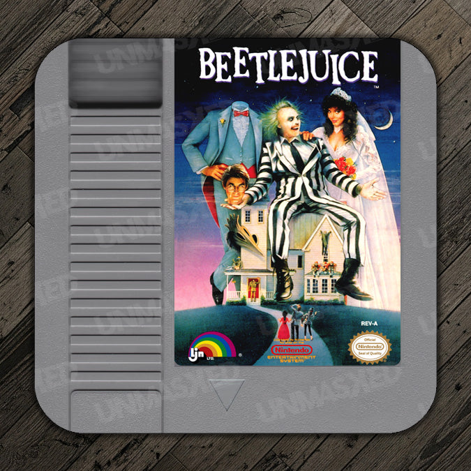 Beetlejuice NES Drink Coaster