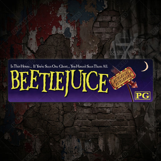 Beetlejuice Aluminum Street Sign