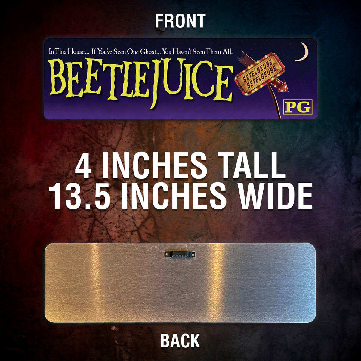 Beetlejuice Aluminum Street Sign