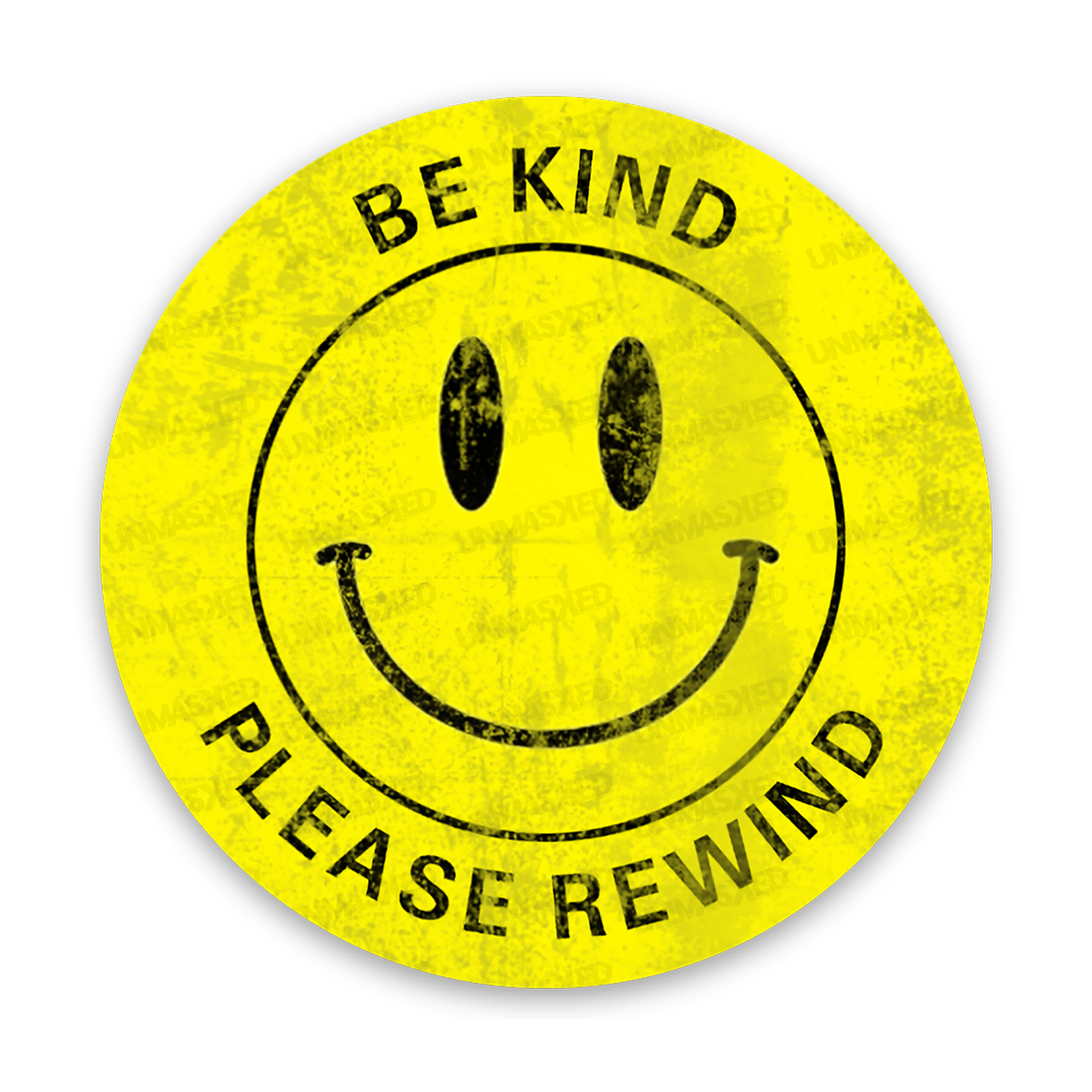 Please Rewind Be Kind Please Rewind Sticker – UNMASKED