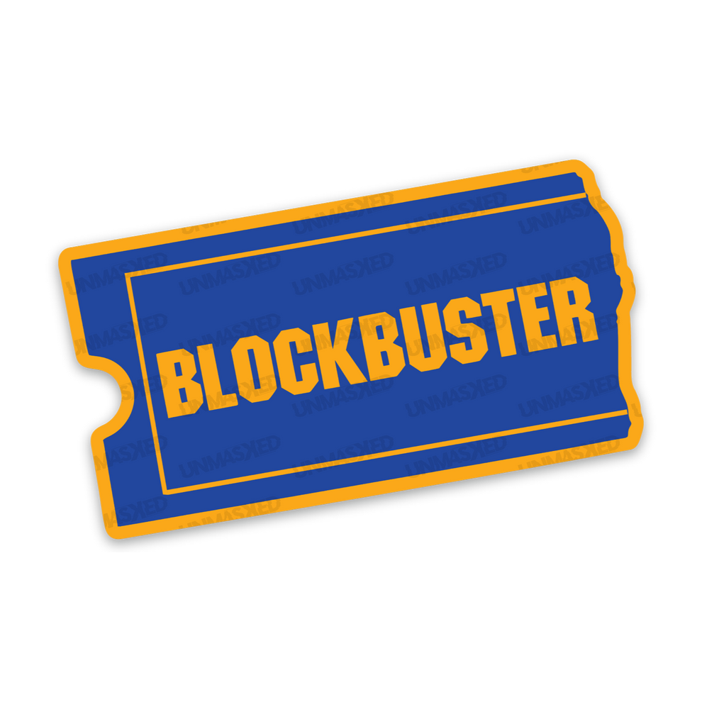 Blockbuster Sticker – UNMASKED