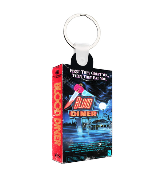 Blood Diner Mini VHS Keychain