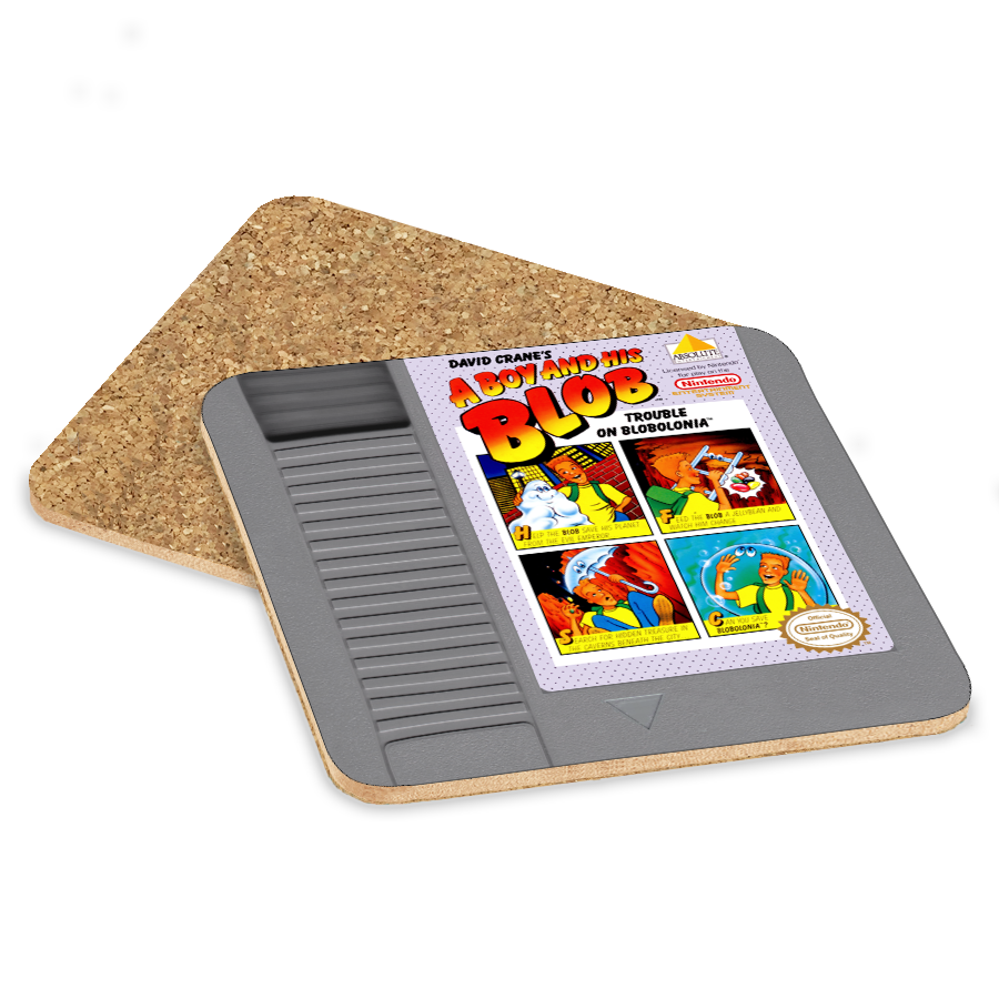 A Boy and His Blob NES Drink Coaster