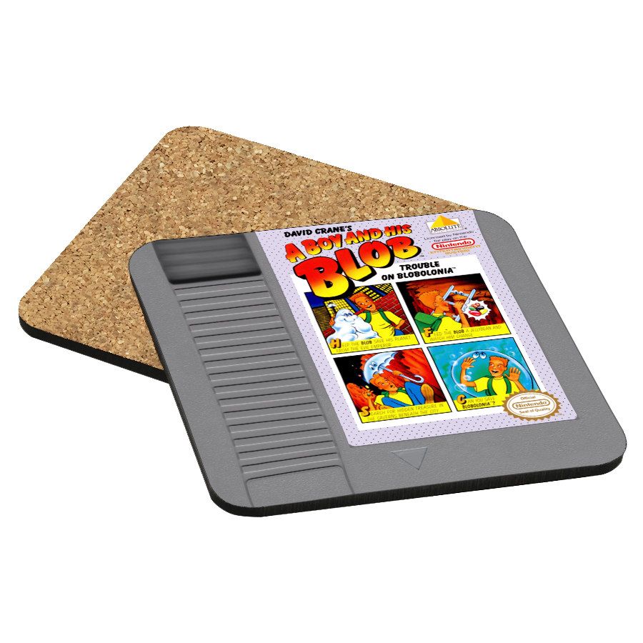 A Boy and His Blob NES Drink Coaster