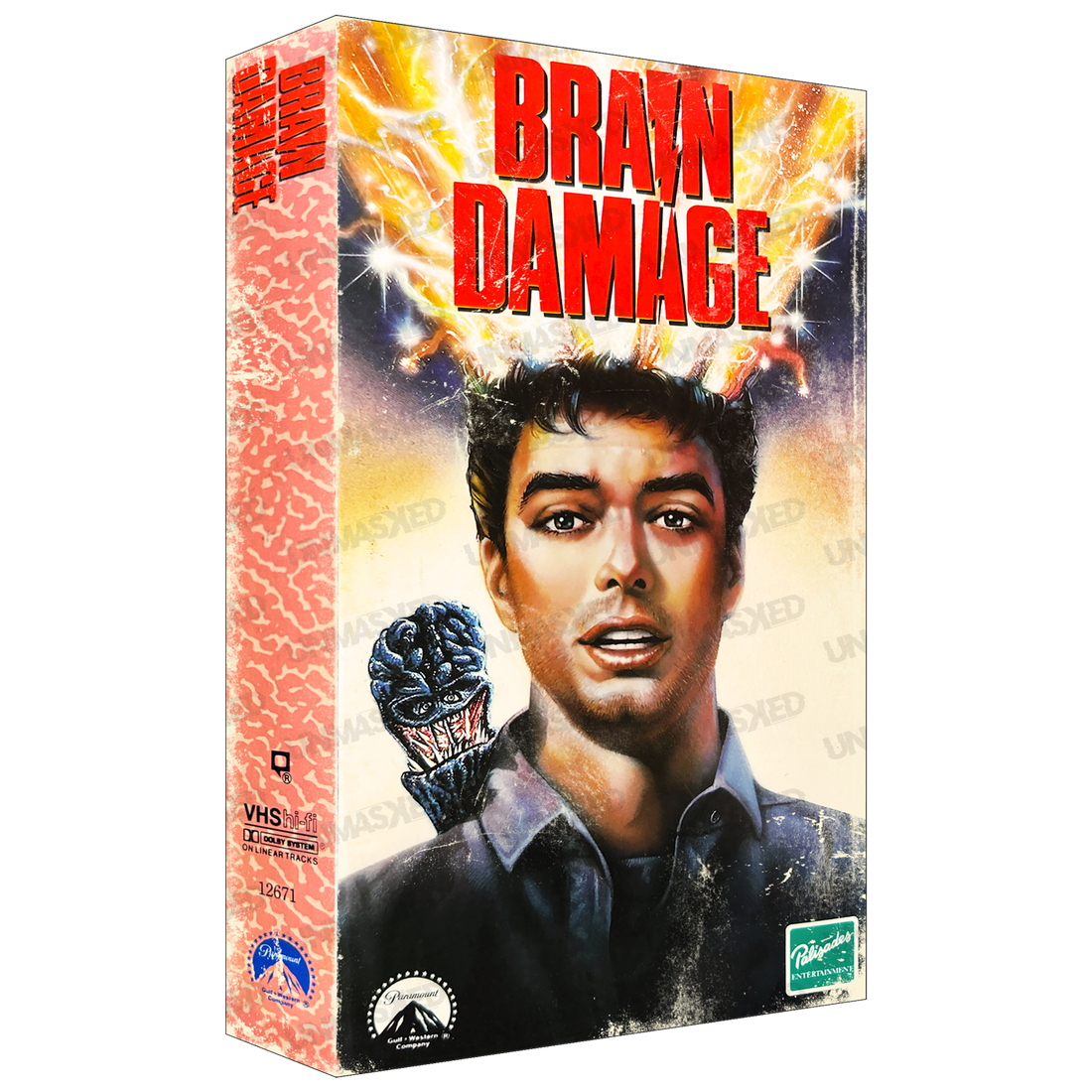 Brain Damage Supersized VHS Wall Art UNMASKED