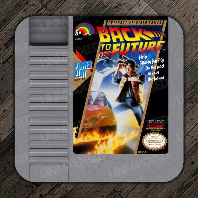 Back to the Future NES Drink Coaster