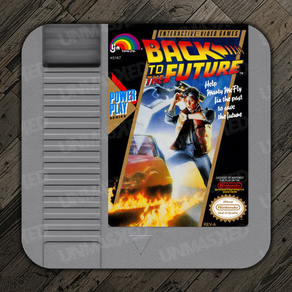 Back to the Future NES Drink Coaster
