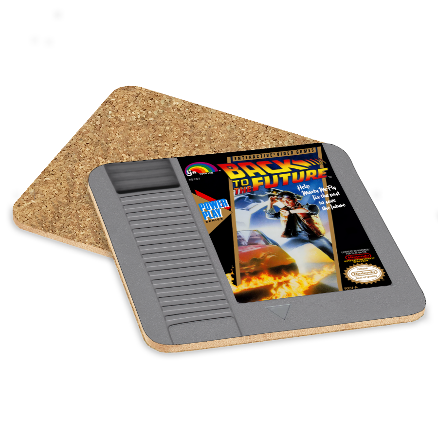 Back to the Future NES Drink Coaster