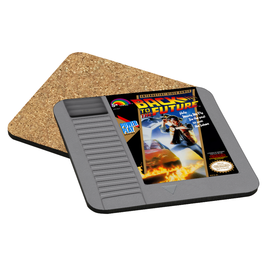 Back to the Future NES Drink Coaster