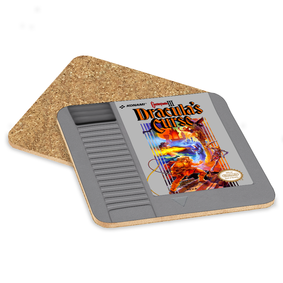 Castlevania III Dracula's Curse NES Drink Coaster