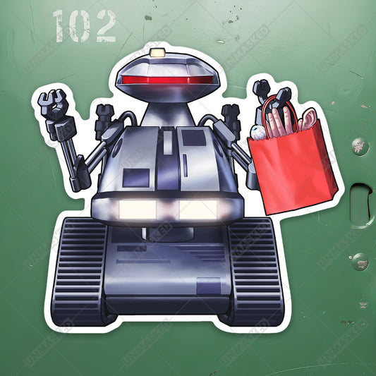 Chopping Mall Killbot Sticker