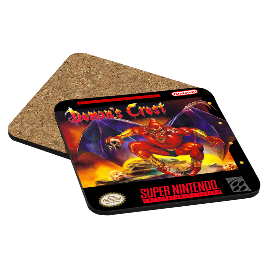 Demon's Crest SNES Drink Coaster