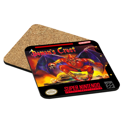 Demon's Crest SNES Drink Coaster
