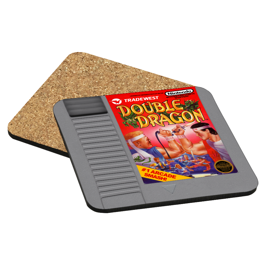 Double Dragon NES Drink Coaster