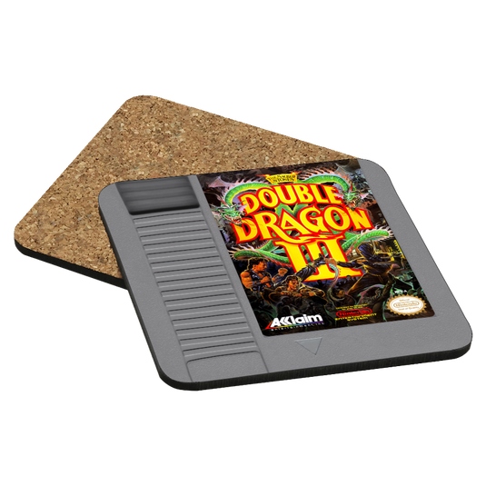 Double Dragon III: The Sacred Stones NES Drink Coaster