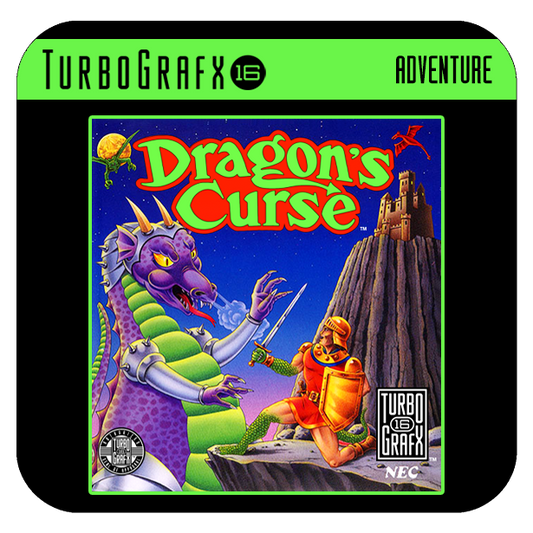 Dragon's Curse TurboGrafx-16 Drink Coaster