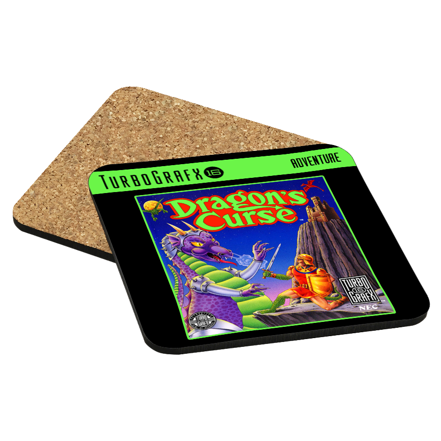 Dragon's Curse TurboGrafx-16 Drink Coaster