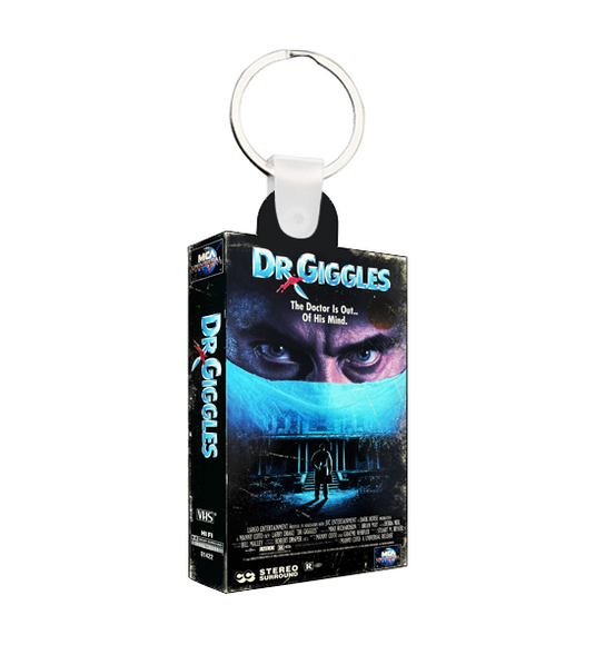Dr. Giggles Mini VHS Keychain