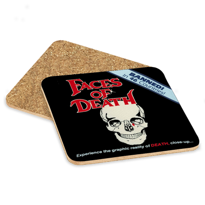 Faces of Death Drink Coaster