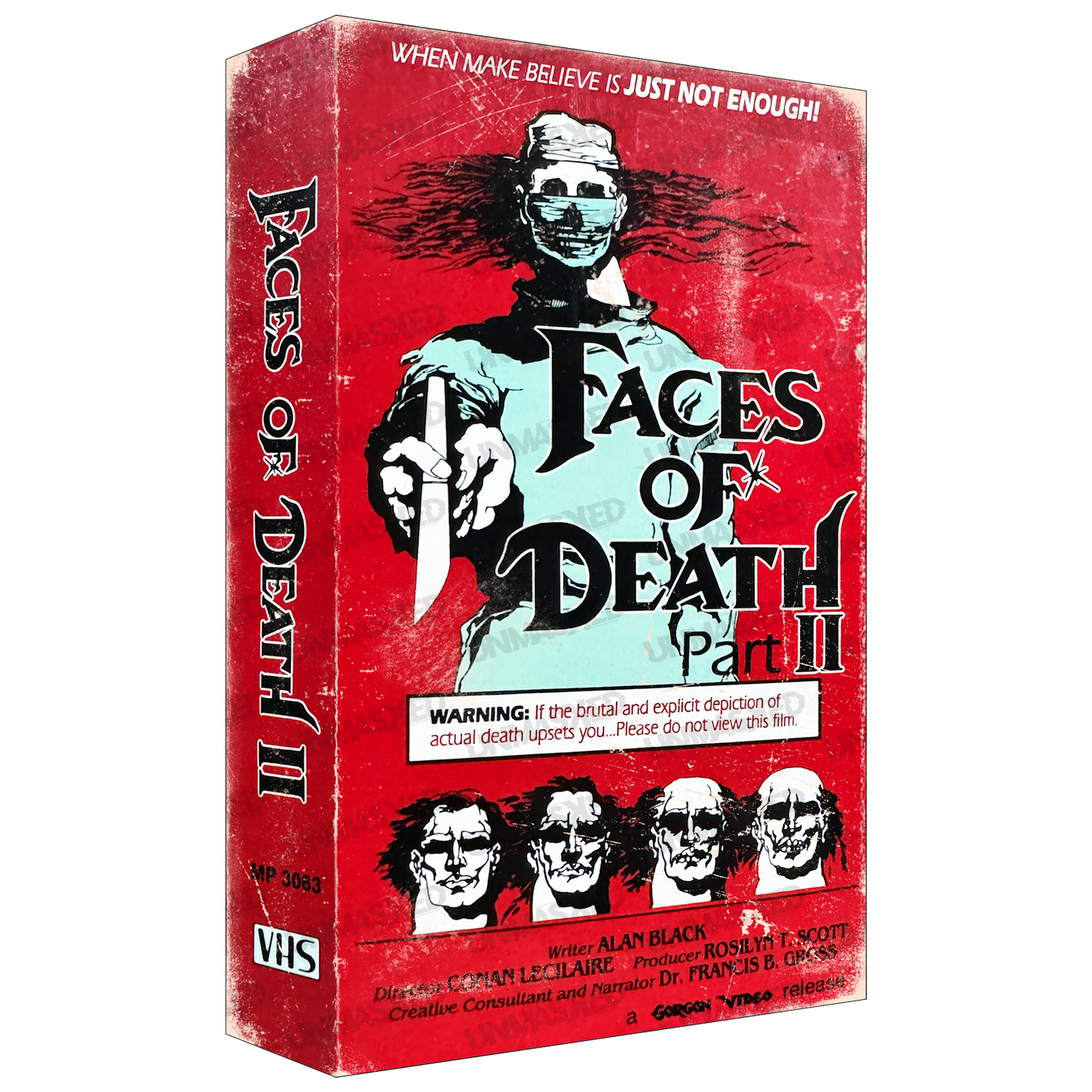 Faces of Death Part II Oversized VHS Plaque