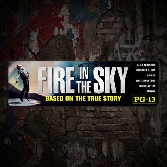 Fire in the Sky Aluminum Street Sign