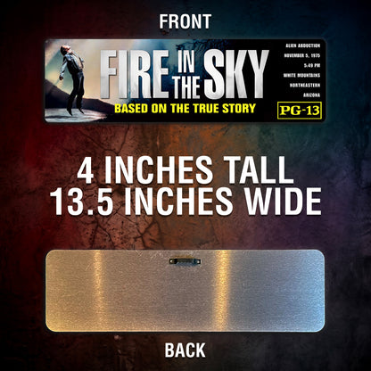 Fire in the Sky Aluminum Street Sign