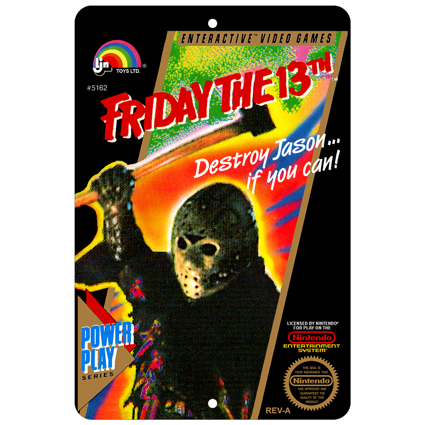 Friday the 13th NES Aluminum Sign