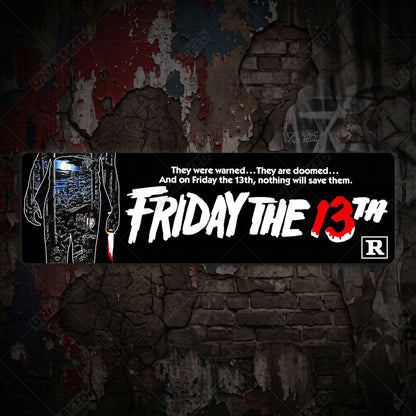 Friday the 13th Aluminum Street Sign
